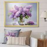 Lilacs Romantic Impression III - Floral Canvas Wall Art