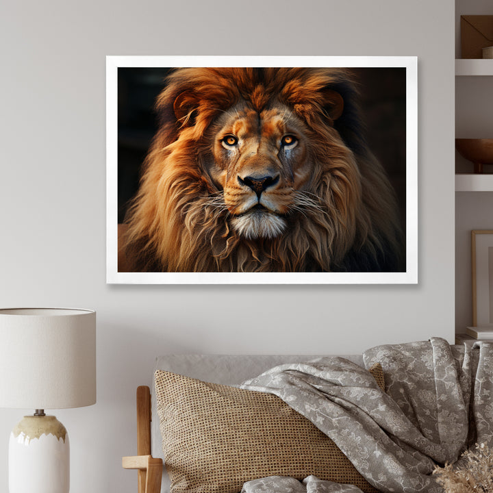 Lion Portrait - Lion Wall Decor