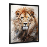 Lion Portrait Photography - Animals Canvas Wall Art