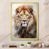 Lion Portrait Photography - Animals Canvas Wall Art