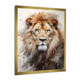 Lion Portrait Photography - Animals Canvas Wall Art