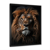Lion Regal King Portrait - Brown Lion Wall Art