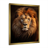 Lion Regal Majesty Lion - Animals Canvas Wall Art