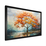 Orange Maple Trees Majestic I - Floral Canvas Wall Art