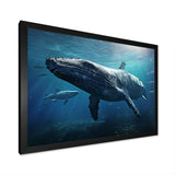 Blue Marine Animals Graceful Giants - Marine Animals Wall Art Prints