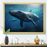 Blue Marine Animals Graceful Giants - Marine Animals Wall Art Prints