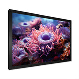 Purple Pink Marine Animals Harmony - Purple Marine Animals Wall Art