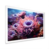 Purple Pink Marine Animals Harmony - Purple Marine Animals Wall Art