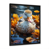 Yellow White Marine Animals Portrait - Yellow Marine Animals Wall Art