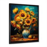 Masterpiece Sunflowers By Van Gogh IV - Landscapes Canvas Wall Art