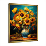 Masterpiece Sunflowers By Van Gogh IV - Landscapes Canvas Wall Art