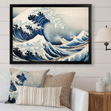 Masterpiece The Great Wave Of Kanagawa IV - Landscapes Canvas Wall Art