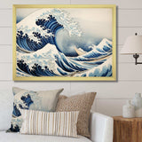 Masterpiece The Great Wave Of Kanagawa IV - Landscapes Canvas Wall Art