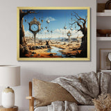 Masterpiece The Persistence Of Memory Surrealism II - Landscapes Canvas Wall Art