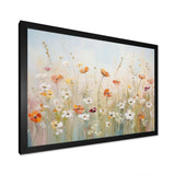 Meadow Contemporary Wildflowers - Landscapes Canvas Wall Art