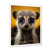 Yellow Brown Meercat Curious Meercat - Yellow Meercat Wall Art
