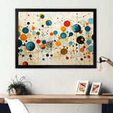 Green Beige Mid Century Abstract Retro IV - Abstract Canvas Wall Art