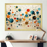 Green Beige Mid Century Abstract Retro IV - Abstract Canvas Wall Art