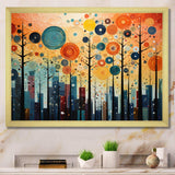 Colorful Mid Century Bold Breeziness III - Abstract Canvas Wall Art