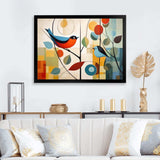 Green Mid Century Mod Nature III - Abstract Canvas Wall Art