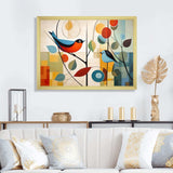 Green Mid Century Mod Nature III - Abstract Canvas Wall Art