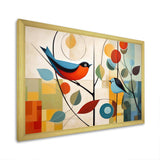 Green Mid Century Mod Nature III - Abstract Canvas Wall Art