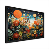 Orange Mid Century Natures Harmony III - Abstract Canvas Wall Art