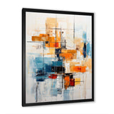 Colorful Mid Century Retro Reflections III - Abstract Canvas Wall Art