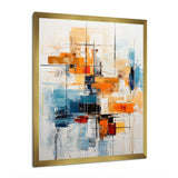 Colorful Mid Century Retro Reflections III - Abstract Canvas Wall Art