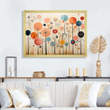 Colorful Mid Century Whimsical Wallpapers - Abstract Canvas Wall Art