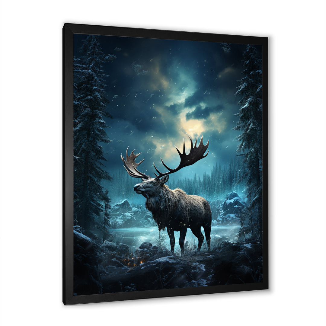 Blue Moose Celestial Journey - Moose Wall Decor