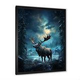 Blue Moose Celestial Journey - Moose Wall Decor