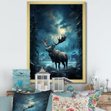 Blue Moose Celestial Journey - Moose Wall Decor