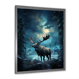 Blue Moose Celestial Journey - Moose Wall Decor