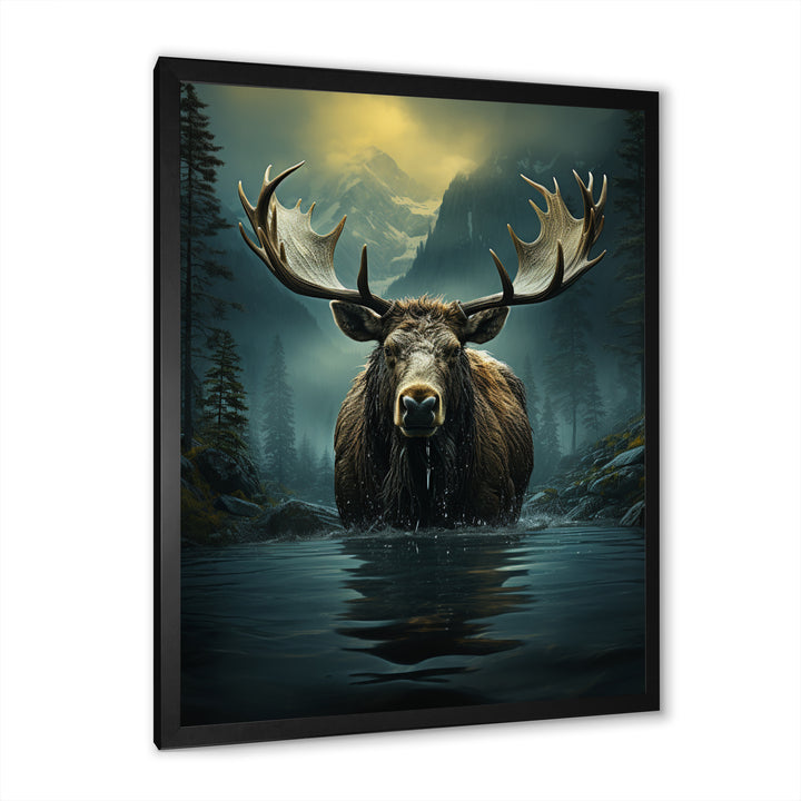 Blue Moose Coastal Wanderer - Moose Wall Decor