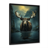 Blue Moose Coastal Wanderer - Moose Wall Decor
