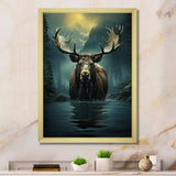 Blue Moose Coastal Wanderer - Moose Wall Decor