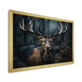Black White Moose Portrait - Black Moose Wall Art