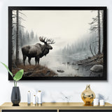 Grey Moose Tranquil Tones - Moose Home Decor Art