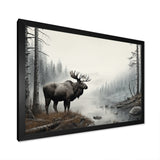 Grey Moose Tranquil Tones - Moose Home Decor Art