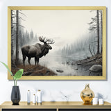 Grey Moose Tranquil Tones - Moose Home Decor Art