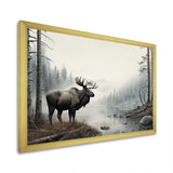 Grey Moose Tranquil Tones - Moose Home Decor Art