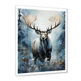 Blue Moose Winter Symphony - Moose Living Room Wall Art