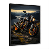 Yellow Black Motorcycle Wanderlust - Motorcycle Canvas Wall Art