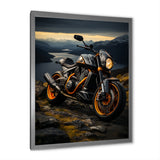 Yellow Black Motorcycle Wanderlust - Motorcycle Canvas Wall Art
