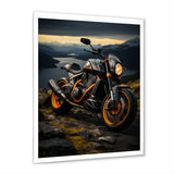 Yellow Black Motorcycle Wanderlust - Motorcycle Canvas Wall Art
