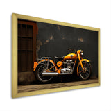 Orange Black Motorcycle Road Rhythms I - Motorcycle Canvas Wall Art