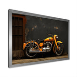 Orange Black Motorcycle Road Rhythms I - Motorcycle Canvas Wall Art