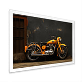 Orange Black Motorcycle Road Rhythms I - Motorcycle Canvas Wall Art