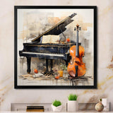 Music Melancholy Melodies Subdued - Music Canvas Wall Art